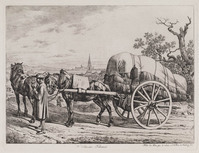 KG 01538
<br/>
Paard en wagen bij Nürnberg
<br/>
<em>Klein, Johann Adam (1792-1875)</em>